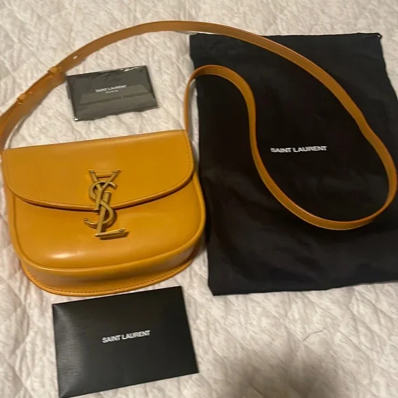Saint Laurent Bags Saint Laurent Kaia Leather Saddle Bag